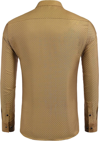 Luxury Shiny Button Down Shirts (US Only) Shirts & Polos Brand: COOFANDY 