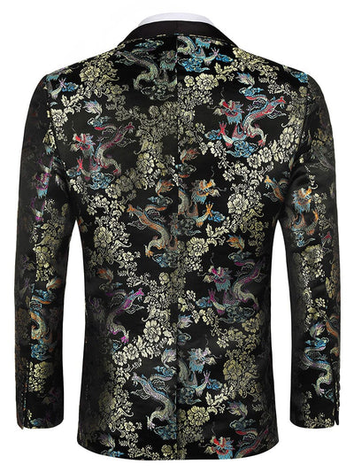 Luxury Floral Embroidered Blazer (US Only) Blazer coofandy 