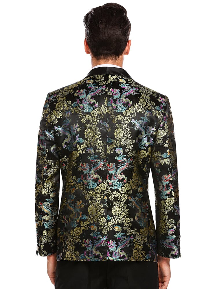 Luxury Floral Embroidered Blazer (US Only) Blazer coofandy 