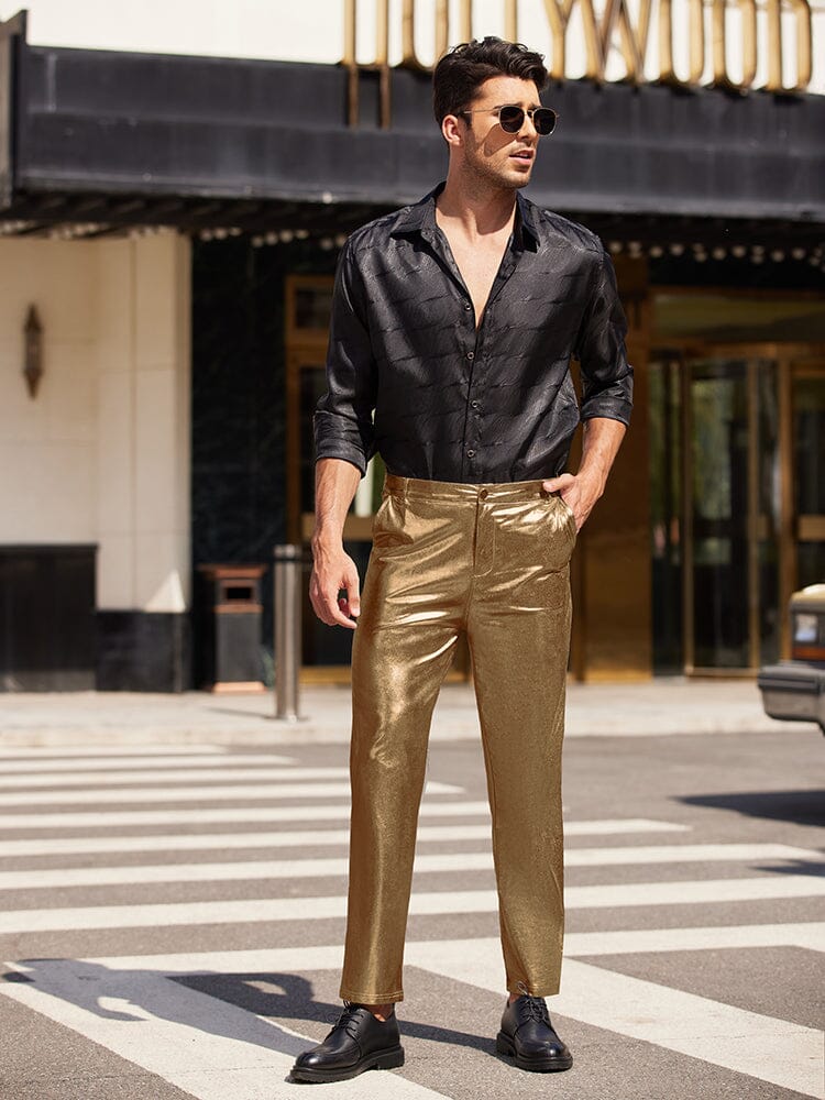 Metallic Shiny Party Pants (US Only) Pants coofandystore 