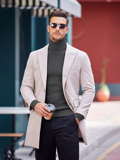 Classic Slim Fit Turtleneck Sweater (US Only) Sweaters coofandy 