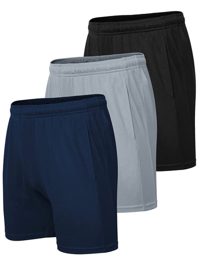 3-Pack Workout Shorts with Pocket (US Only) Shorts coofandystore 