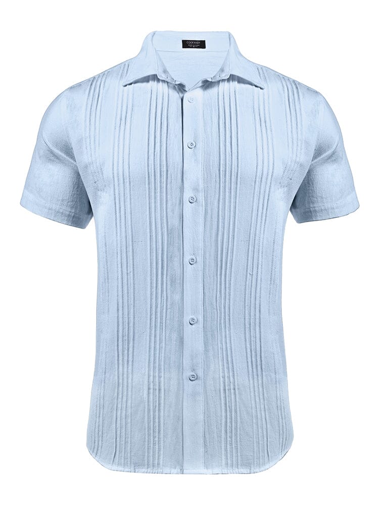 Cotton Relaxed Fit Beach Shirt (US Only) Shirts coofandy 