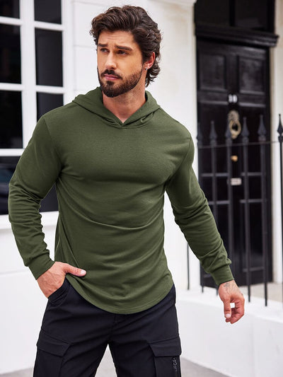 Workout Muscle Fit Cotton Blend Hoodie (US Only) Hoodies Coofandy's 