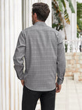 Classic Regular Fit Plaid Shirt (US Only) Shirts coofandy 