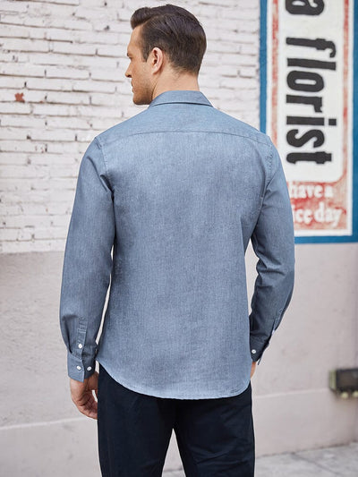 Classic Fit Denim Shirt (US Only) Shirts coofandy 