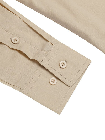 Breathable Button Up Linen Shirt (US Only) Shirts coofandy 