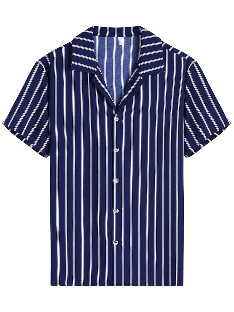 Striped Button Down Beach Shirts (US Only) Shirts coofandystore 