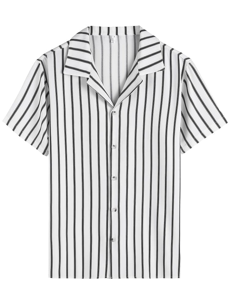 Striped Button Down Beach Shirts (US Only) Shirts coofandystore 