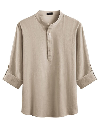 Casual 2 Pieces Henley Shirts Set (US Only) Sets coofandystore 