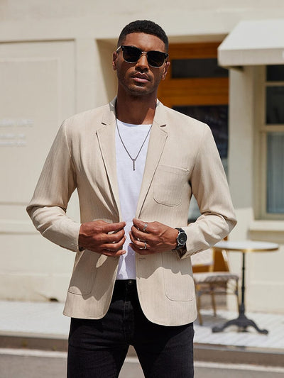 Casual Regular Fit Blazer Jacket (US Only) Blazer coofandy 