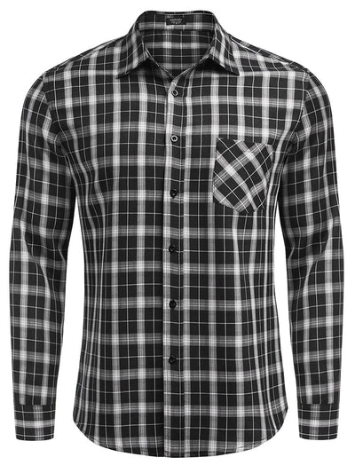 Classic Long Sleeve Plaid Shirts (US Only) Shirts coofandystore 