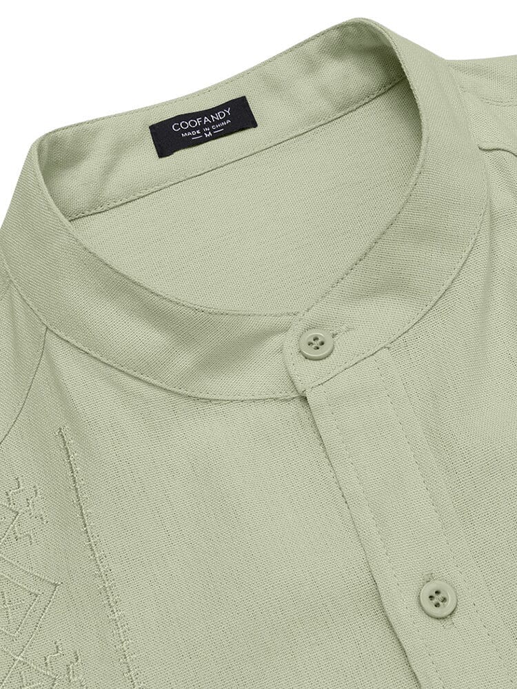 Soft Cotton Linen Button Shirt (US Only) Shirts coofandy 