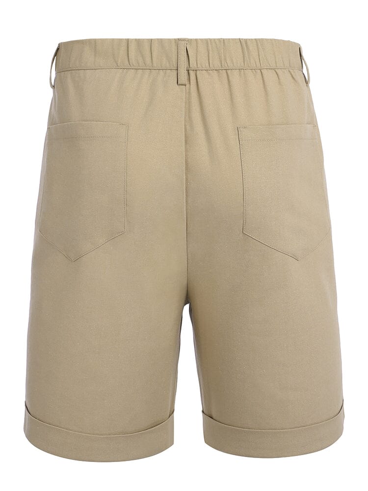 Classic Solid Linen Shorts (US Only) Shorts coofandy 