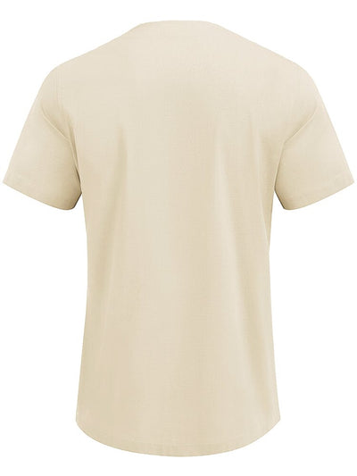 Casual Linen Style Henley Shirt (US Only) Shirts coofandy 