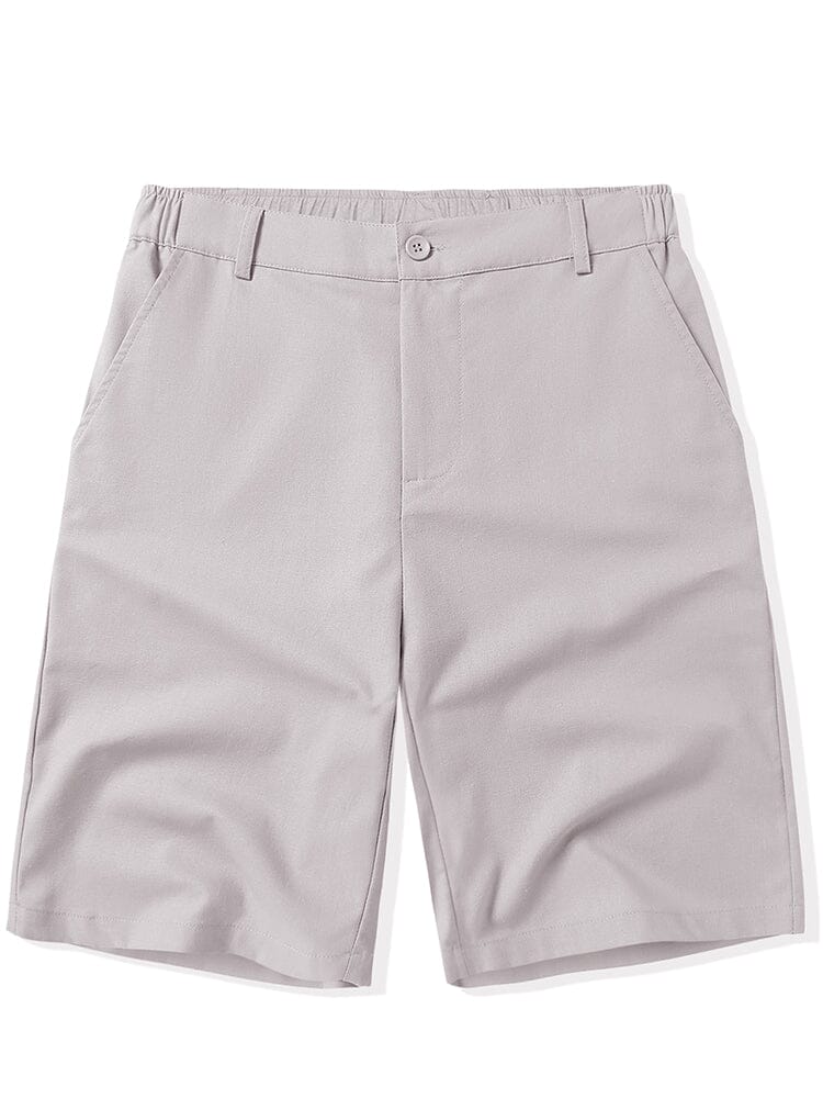 Casual Straight Fit Summer Shorts (US Only) Shorts coofandy Light Grey S 