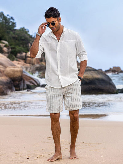 Casual Breathable Linen Shirts (US Only) Shirts coofandy 