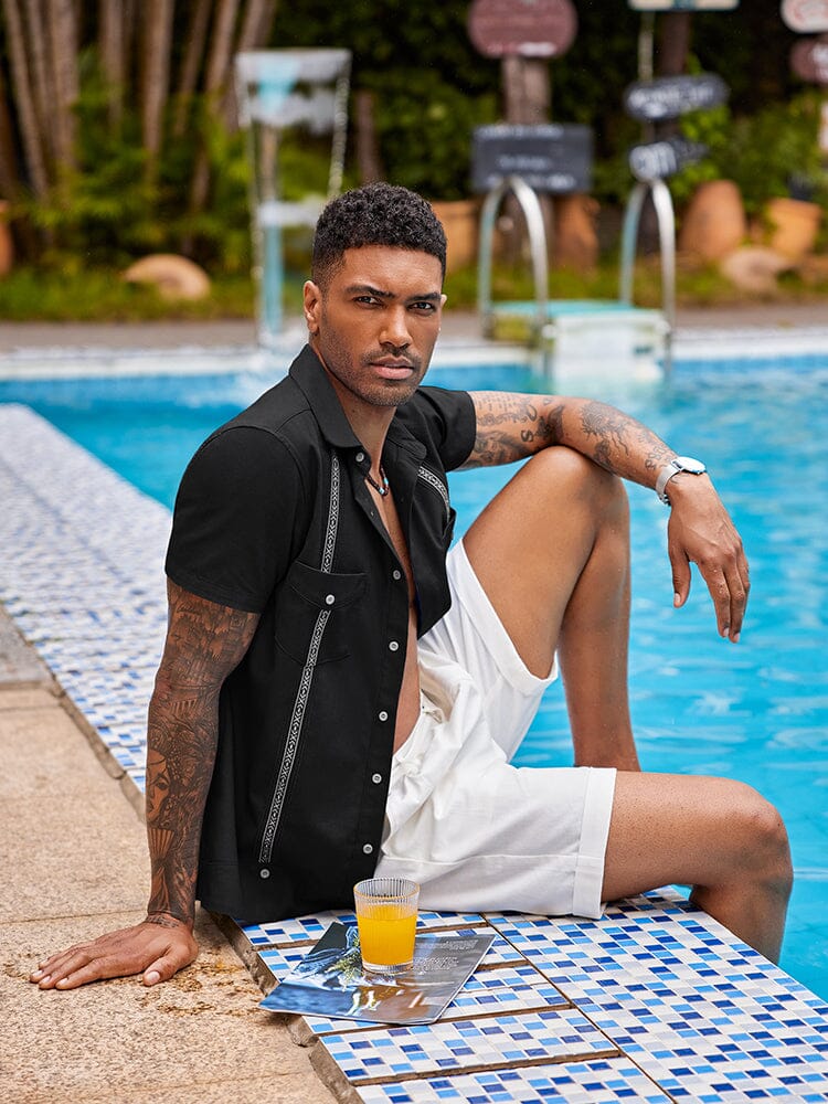 Casual Linen Cuban Shirts (US Only) Shirts coofandystore 