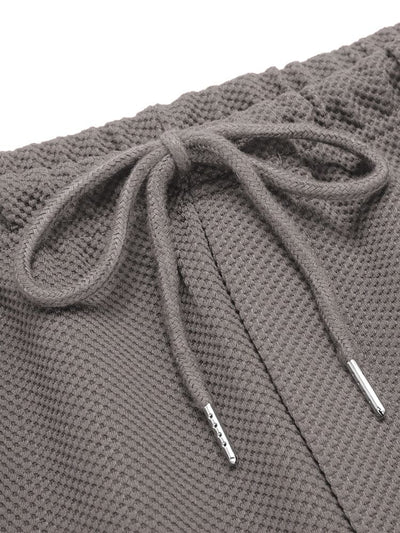 Waffle 2-Piece Hoodie Jogging Set (US Only) Sports Set coofandy 