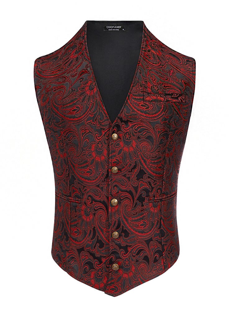 Luxury Paisley Tuxedo Vest (US Only) Vest coofandy 