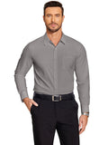 Classic Slim Fit Dress Shirt (US Only) Shirts & Polos coofandy Light Grey S 