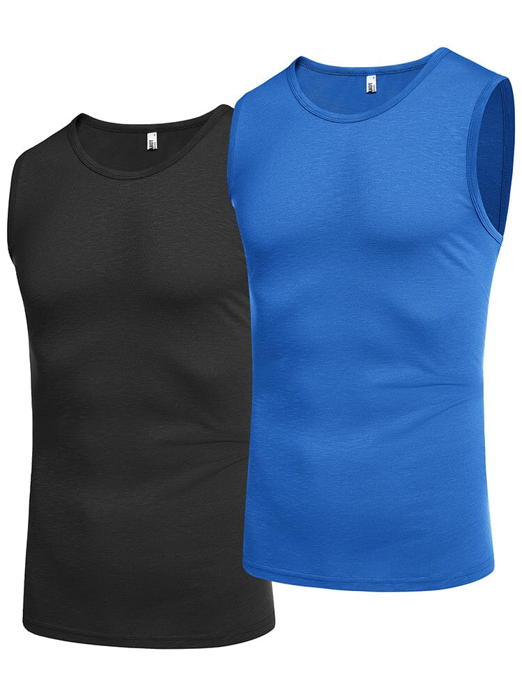 Casual Soft 2-Pack Gym Tank Top Tank Tops coofandy 