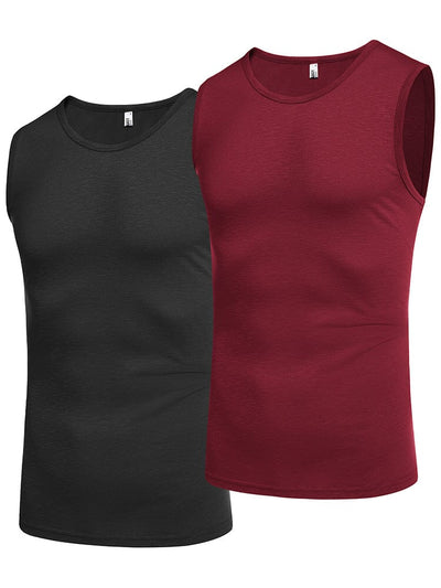 Casual Soft 2-Pack Gym Tank Top Tank Tops coofandy 