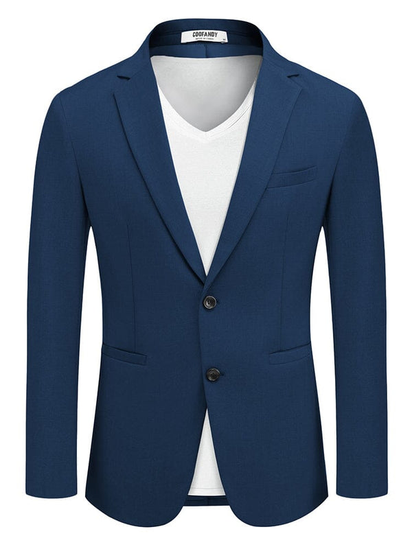 Business Casual Lightweight Blazer Jacket (US Only) Blazer coofandy Dark Blue S 