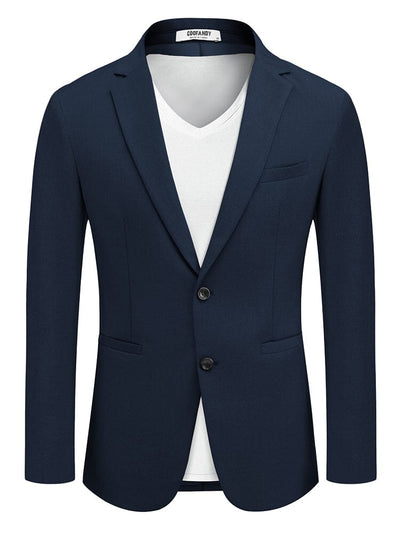 Business Casual Lightweight Blazer Jacket (US Only) Blazer coofandy Navy Blue S 