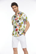 Coofandy Floral Henley Shirt (US Only) Shirts coofandy 