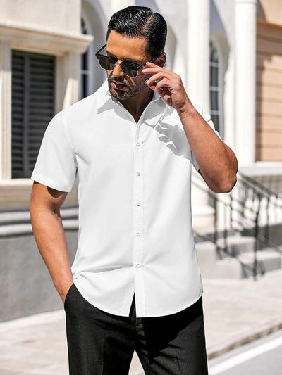 Casual Business Wrinkle Free Shirt Shirts coofandy 