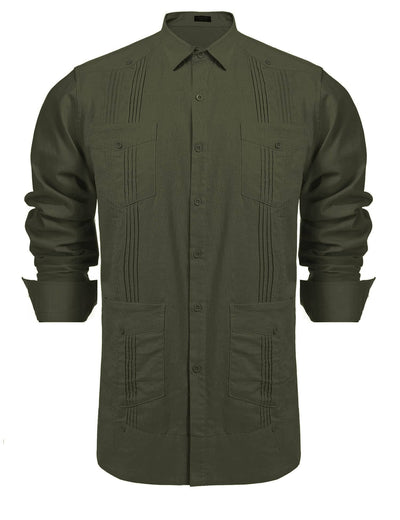Coofandy Cotton Style Pocket Shirt (US Only) Shirts coofandy 
