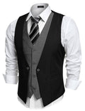 Coofandy Formal Slim Fit Vest (US Only) Vest coofandy Black S 