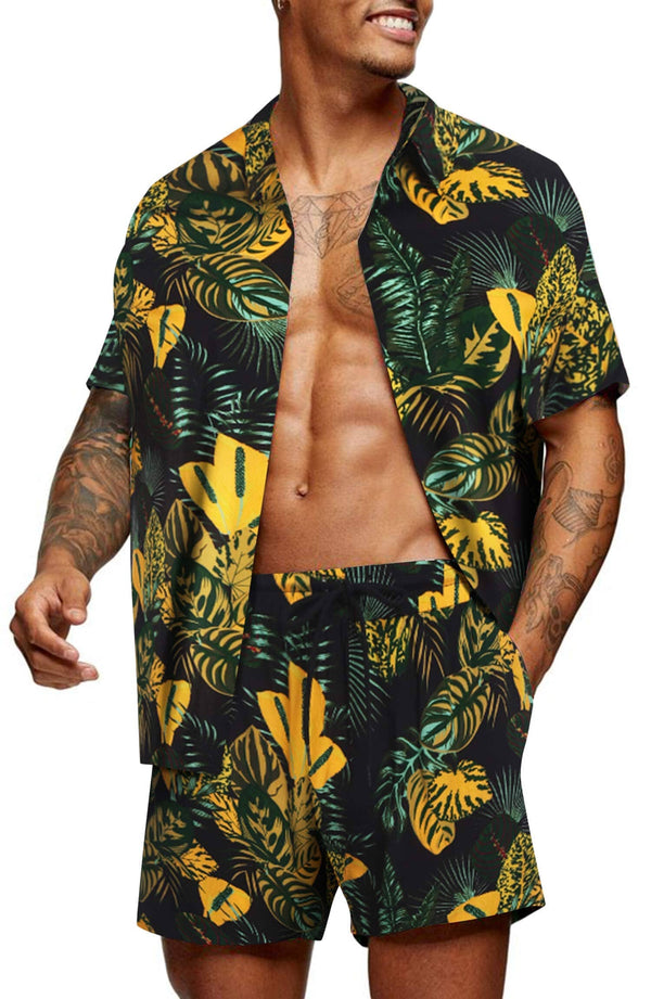 Coofandy Floral Hawaiian Sets (US Only) Sets coofandy 