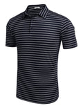 Coofandy Striped Polo Shirts (US Only) Polos coofandy 