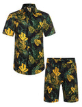 Coofandy Floral Hawaiian Sets (US Only) Sets coofandy Black S 
