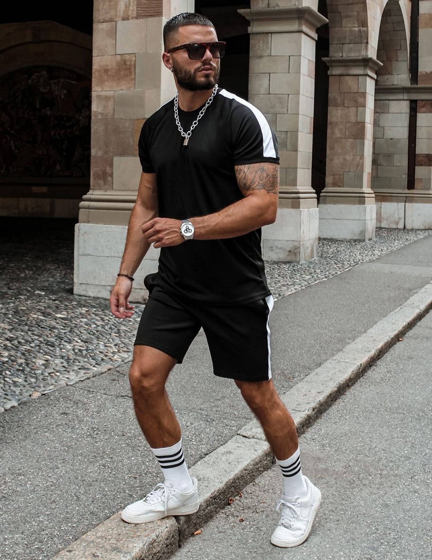 Coofandy 2 Pieces Workout Gym Wear (US Only) Sports Set coofandy 