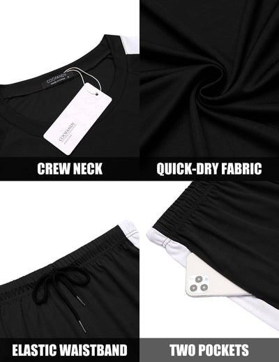 Coofandy 2 Pieces Workout Gym Wear (US Only) Sports Set coofandy 
