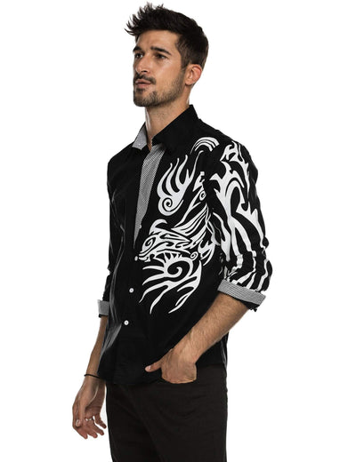 Coofandy Print Dress Shirt (US Only) Shirts coofandy 