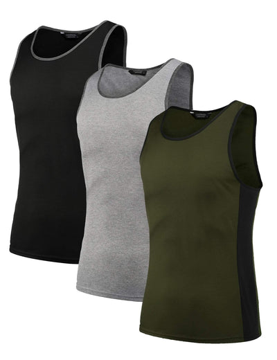 Coofandy 3 Pack Workout Tank Top (US Only) Tank Tops coofandy 