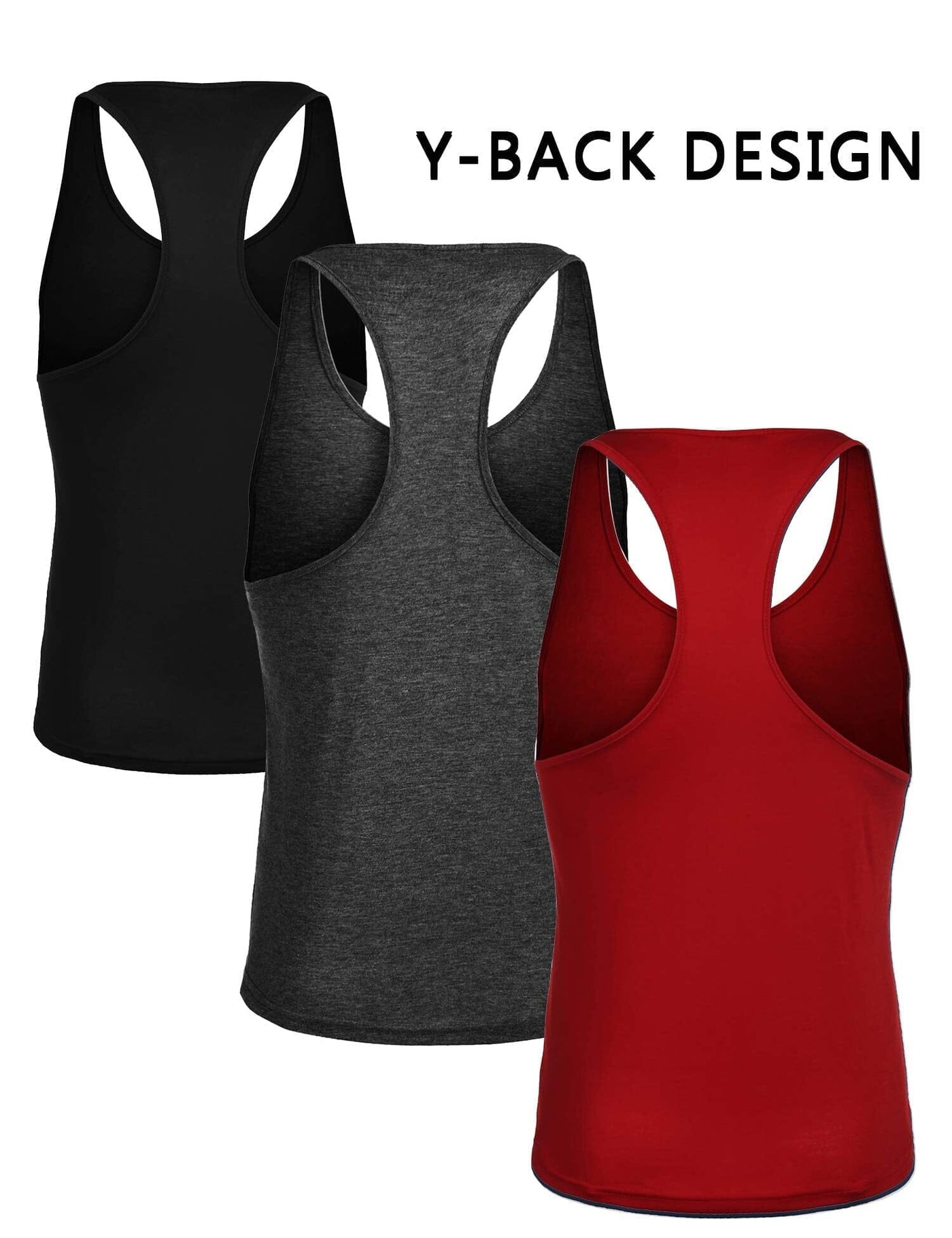 Coofandy Men's 3 Pack Tank Tops (US Only) Tank Tops coofandy 