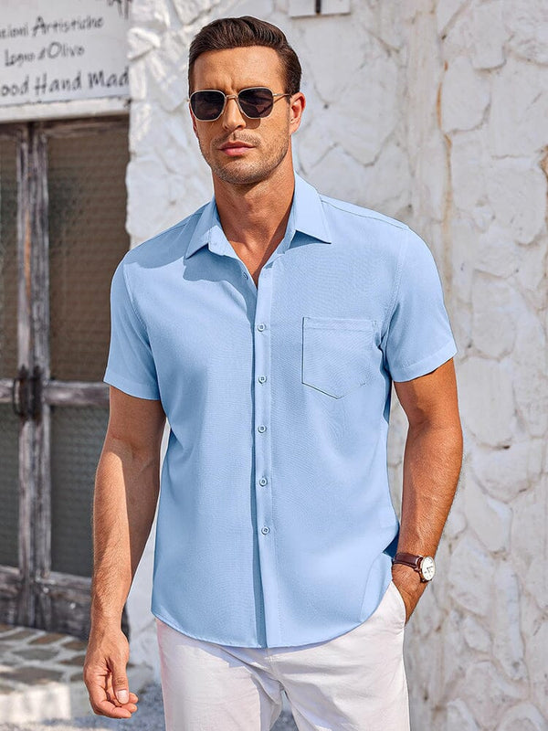 Classic Leisure Wrinkle Free Shirt Shirts coofandy 