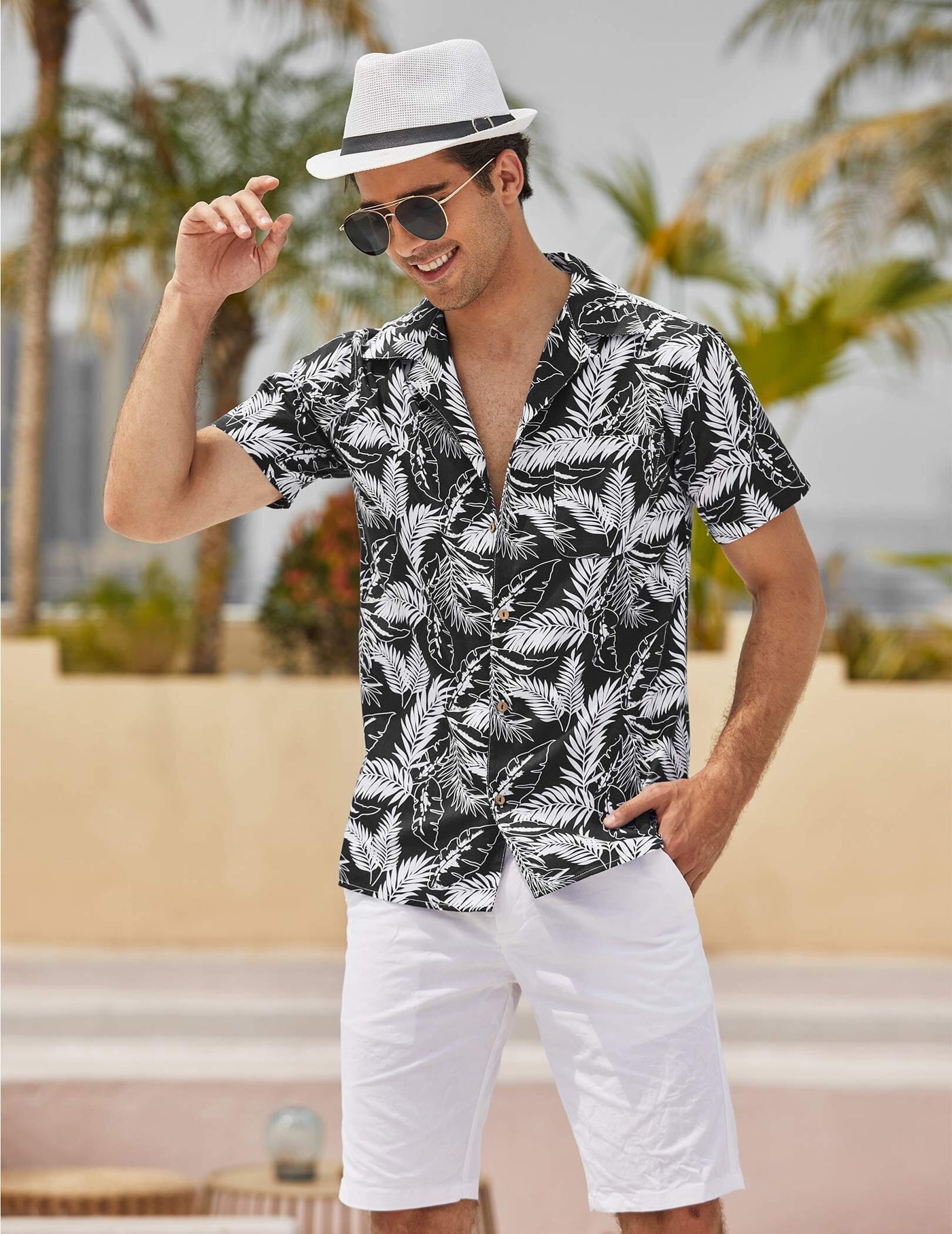 Coofandy Hawaiian Floral Beach Shirts (US Only) Shirts coofandy 