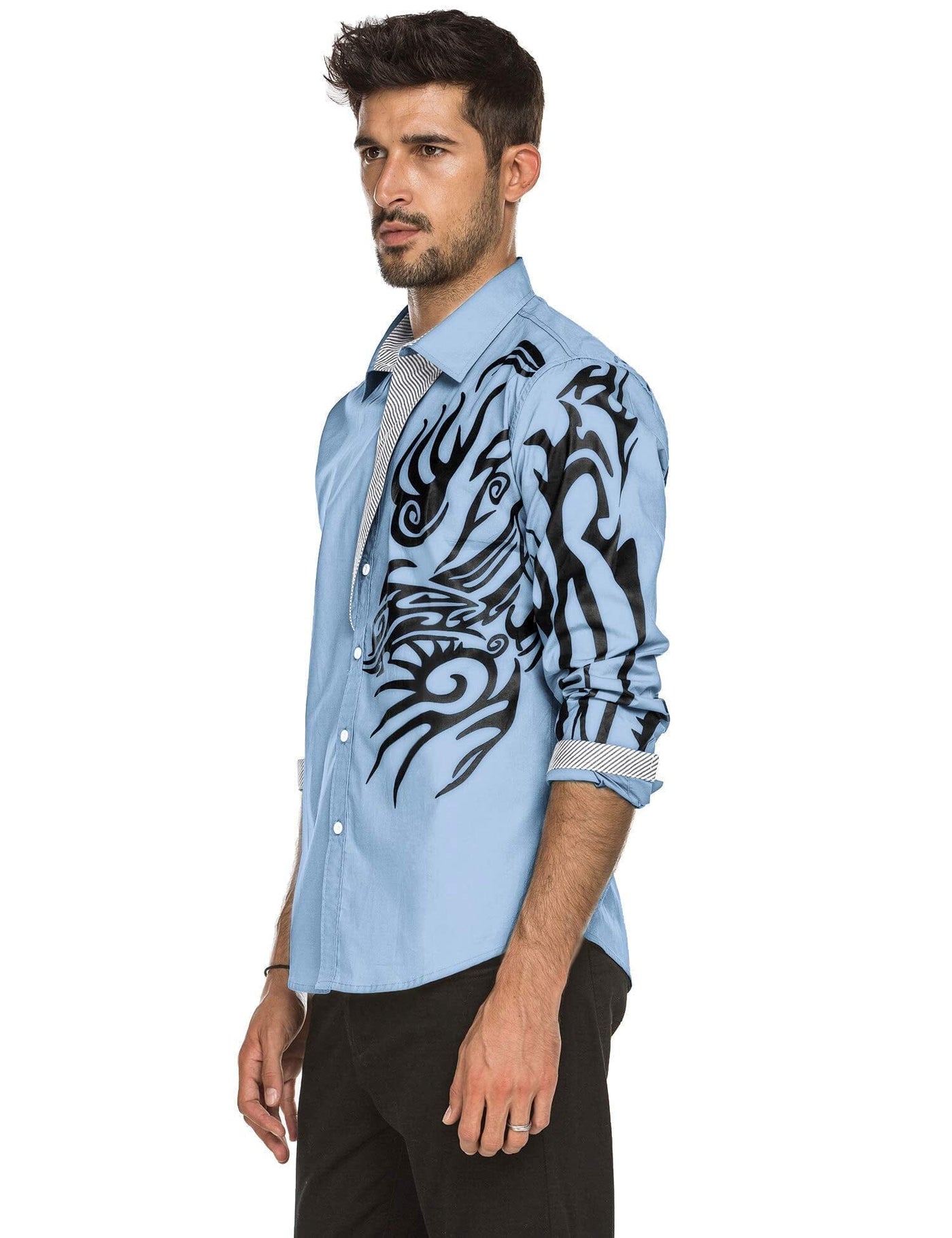 Coofandy Print Dress Shirt (US Only) Shirts coofandy 