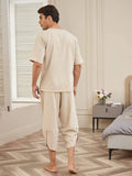 2 Pieces Linen Style Set Outfits (US Only) Sets coofandy 