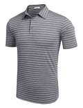 Coofandy Striped Polo Shirts (US Only) Polos coofandy 