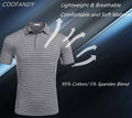 Coofandy Striped Polo Shirts (US Only) Polos coofandy 