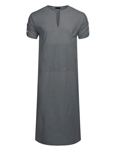 Coofandy V-Neck Long Gown (US Only) Robe coofandy Dark Grey S 