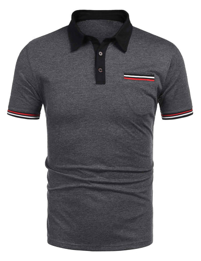 Coofandy Pocket Polo Shirt (US Only) Polos coofandy 