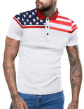Coofandy American Flag Polo Shirt (US Only) Polos coofandy 